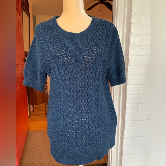 LL Bean Signature Blue Sweater - Picture 3 of 7